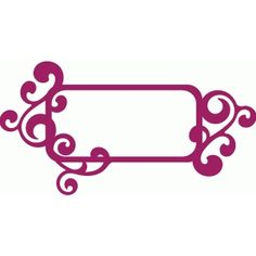 a purple frame with swirls on it