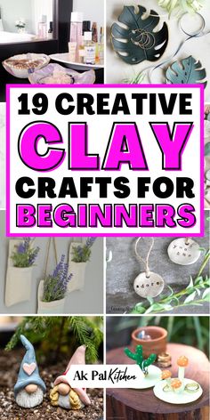 Clay crafts are perfect for creative projects. From DIY clay art and miniature clay craft ideas to simple air dry clay crafts, there are endless possibilities. Try making cute clay charms, personalized clay gifts, or detailed clay figurines. Polymer clay projects and air dry clay home decor ideas are great for beginners or experienced artists. Whether you’re sculpting clay flowers, hand-shaped items, or decorative clay ornaments, these clay craft ideas will inspire your next project! Fimo Crafts Ideas, What To Make With Crayola Air Dry Clay, Easy Clay Pottery Ideas, Simple Clay Ideas Step By Step, Polymer Clay Vs Air Dry Clay, Easy To Make Clay Things, Sculpting For Beginners Clay, Clay Art Crafts