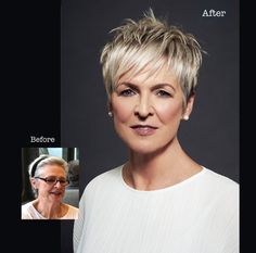 Before and After … | Bettjemans Hairdressers Auckland Before And After Haircut, Spiky Hair, Girl Haircuts, Haircuts For Fine Hair, Cute Hairstyles For Short Hair, Short Hair Styles Pixie, Short Pixie