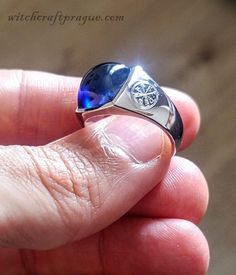 Custom witchcraft ring for any wish Sterling silver ring with big blue genuine Sapphire stone. The sapphire gemstone used in ancient times for higher magick and it's the stone that Moses had on his sacred staff, with he made miracles. Uses : ☆ Connection with God and his Angels ☆ Make miracles ☆ Connecting with the guardian Angel ☆ Connecting with higher beings ☆ Any wish that you have Size : 17mm diameter ( 0.66 inches ) Made of 925 silver or 18K gold In the package : ☆ Blue Sapphire magick rin Spiritual Sapphire Rings, Blue Sapphire Spiritual Ring, Spiritual Blue Sapphire Ring, Collectible Silver Sapphire Ring, Spiritual Sapphire Oval Rings, Connection With God, Protection Talisman, Magic Ring, Protection Bracelet