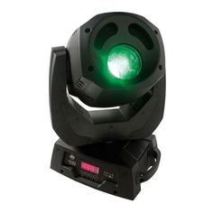 a green light that is on top of a stand