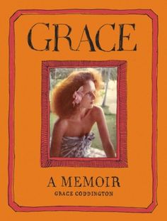 an orange book cover with a woman's face