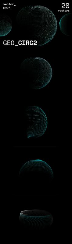 an image of some circles in the dark with text below it that reads geolocra