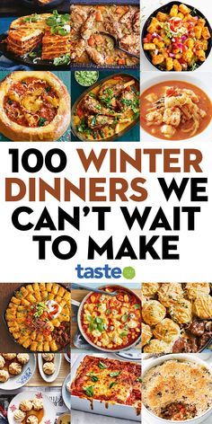 the cover of taste's 100 winter dinners we can't wait to make