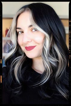 Hair Color Idea White Hairstyle, White Hair Highlights, White Ombre Hair, Black White Hair, Hair Contouring, White Hair Color, Hair Color Underneath, Hairstyle Trends, Permanent Hair Color