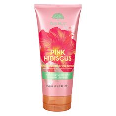 Made with certified Organic Shea Butter for skin repairing and moisturizing, anti-aging and promoting elasticity. 

 Size: 8.5 oz Hydrating Body Lotion, Pink Hibiscus, Body Lotion Cream, Hygiene Routine, Moisturizing Body Lotion, Sugar Body Scrub, Sugar Body, Facial Exfoliator, Tree Hut