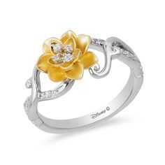 Water Lily Ring, Disney Tiana, Disney Rings, Lily Ring, Enchanted Disney, Enchanted Disney Fine Jewelry, Disney Weddings, Disney Belle, Disney Fine Jewelry