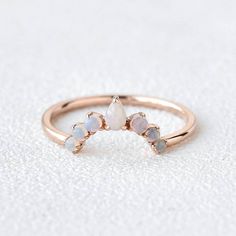 Opal Wedding Band Women Curved Ring Rose Gold Stacking Ring Anniversary Gift V Shaped Unique Ring Christmas day Gift Personalized Gift Wife Welcome to A1Jewells Experience stunning jewelry which compliments your style everyday, All the items in my shop are hand made items and are crafted by our Master Goldsmith in our workshop, We pay a lot of emphasis on the making of the ring and we always assure you that we will provide best quality products every time toy you, Detailed description of the pro Agate Wedding Ring, Opal Stacking Ring, Curved Ring, Opal Wedding Band, Gold Wedding Bands Women, Curve Ring, Gold Stacking Ring, Wedding Band Women, Unique Opal