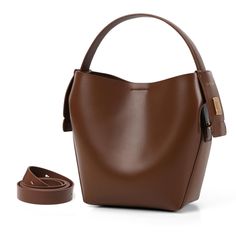 PRICES MAY VARY. ELEGANT DESIGN CROSSBODY HANDBAG: Upgrade your style with our cowhide leather bucket bag, designed for the modern woman who values both fashion and functionality. Crafted from luxurious, high-quality leather, this crossbody purse is the perfect blend of durability and sophistication. With a sleek and minimalist design, it effortlessly complements any outfit, making it a versatile choice for daily use or special occasions. 2 STUNNING COLORS AVAILABLE: Our amazing women's crossbod Crossbody Handbags, Bucket Bags, Elegant Colors, Red A, Designer Crossbody, Mocha Brown, Outfit Making, Leather Bucket Bag, Leather Bucket