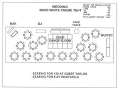 the seating plan for a wedding reception