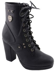 Pretty Heels, Doc Martens Boots, Dr Shoes, Round Toe Shoes, Clothing Designs, Cargo Skirt, Platform Heel, Black High Heels, Gotham City