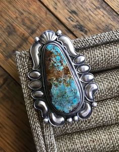 The Royston Turquoise Statement Ring, Sz 9 – Calli Co.