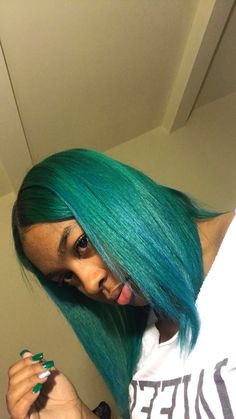 Girl Hair Colors, Mint Hair, Hair Color Unique, Sweet Mint, Hair Color Streaks, Teal Hair, Quick Natural Hair Styles