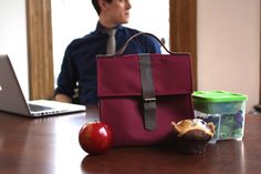 The Colborne Bag: The Design-Driven Lunch Bag by Colborne Bag Co. — Kickstarter Mens Lunch Bag, Antique Brass Hardware, Leather Backpack, Messenger Bag, Leather Straps, How To Look Better, The First, Genuine Leather