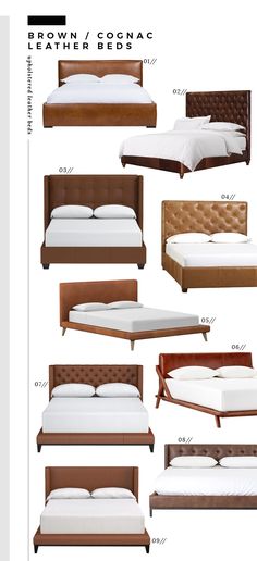 different types of bed frames and mattresses