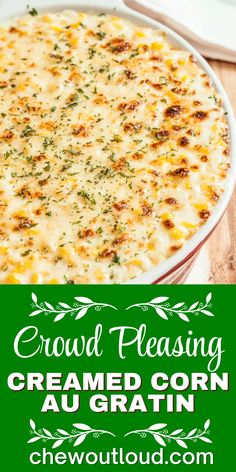 Crowd Pleasing Creamed Corn Au Gratin is the ultimate side dish for your next gathering. Featuring sweet corn kernels simmered in cream, a buttery roux, and topped with golden Parmesan cheese, it’s a rich and satisfying addition to any meal. This easy recipe is perfect for holidays, potlucks, or family dinners. Enjoy this crowd-pleaser that’s simple to prepare and unforgettable to serve!