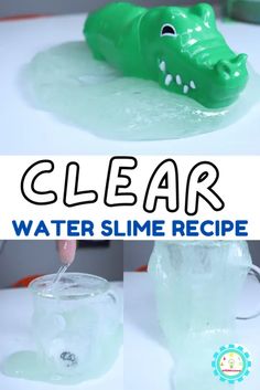 How To Make Water Slime, Water Slime Recipe, Water Bead Activities, Clear Slime Recipe, Simple Slime Recipe, Bead Activities, How To Fix Slime, Slime With Shampoo, Sensory Play For Toddlers