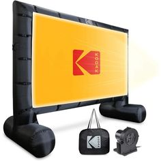 an image of a large screen with accessories