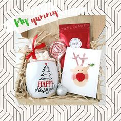 a gift box filled with candy, candies and other holiday treats for someone's special occasion