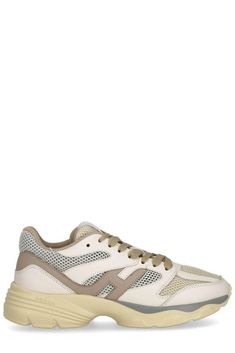 Dimensions: Heel: 4cm, Sole: 2cm 100% Calf Leather, 100% Fabric, 100% Nylon, 100% Rubber Made in Italy Designer Model Number: HXW6650FJ00TD1 Designer Colour: 0SS3 Casual Beige Sneakers With Vented Sides, Casual Cream Sneakers With Vented Sides, Hogan Shoes, Business Casual Shoes, Italian Luxury Brands, Hogan Sneakers, Top Sneakers Women, Sneakers Blue, Low Top Sneakers