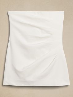 Everywhere Ponte Strapless Top | Banana Republic Ponte Fabric, Top Banana, Tunic Length, Red Carpet Looks, Carbon Emissions, First Look, Strapless Top, Banana Republic, Sustainability