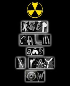 an image of some type of art that is in black and white with the words keep calm on it