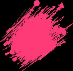 pink paint splattered on black background