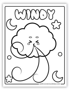 an elephant coloring page with the word wnyy on it's face and stars