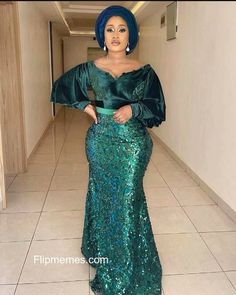 Latest Lace Gown Styles Aso Ebi, Robes Wax, Lace Dress Classy, Evening Style