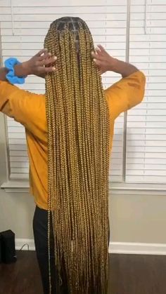 Pin on Idea Pins by you Birthday Braids, Yellow Hair Color, Style Braids, Frontal Wig Hairstyles, Big Box Braids Hairstyles, Beauty Hairstyles