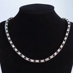 Brand New Women's Black Onyx & Diamond Tennis Necklace Details: Length - 20" Width 4mm 18k White Gold Plated Sterling Silver Genuine 2ct Lab Created Diamonds & 2ct Natural Black Onyx Gemstones Retail Price $400 Buy With Confidence From A Top Rated Seller W/ A 99%+ Feedback Rating. A0436 (Id-248) Classic Gemstone Tennis Necklace - Gift, Formal Silver Gemstone Tennis Necklace, Luxury Silver Gemstone Tennis Necklace, Formal Black Necklace With Box Chain, Silver Diamond Tennis Necklace With Gemstones, Luxury Gemstone Tennis Necklace As Gift, Luxury Gemstone Tennis Necklace Gift, Anniversary White Gold Gemstone Tennis Necklace, White Gold Cubic Zirconia Necklace With Box Chain