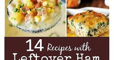 Got leftovers from that holiday ham? Check out these 14 favorite recipes for leftover ham. From soups to casseroles to classic ham salad, there's sure to be one or two ... or fourteen ... you'll love! Ham Soups, Cooked Ham, Holiday Ham, Ham Recipe, Ham Salad, Ham Soup