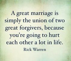 a quote from rick warnen about marriage and the union of two great followerss