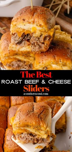 the best roast beef and cheese sliders