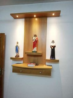 Wall God Shelf, Small Altar Ideas Living Room, Modern Altar Design Home Catholic, Catholic Altar Home Ideas, Home Altar Ideas, Catholic Home Altar Ideas Living Rooms, Wall Altar Ideas Catholic