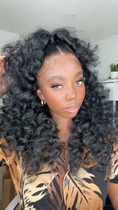 Lacefront Ideas, Hair Schedule, Curly Hairstyles Black, Sew In Wig, Pop Hair, Hair Help, Rod Set, Hair Life