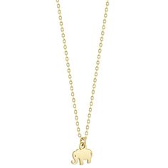 Dazzle and delight with this stunning LUMINOR GOLD 14k Gold Tiny Elephant Pendant Necklace. Click on this JEWELRY & WATCHES GUIDE to learn about fit, styles, materials and more! Dazzle and delight with this stunning LUMINOR GOLD 14k Gold Tiny Elephant Pendant Necklace. Click on this JEWELRY & WATCHES GUIDE to learn about fit, styles, materials and more! FEATURES Pendant dimensions: 7 mm x 4.5 mm Chain length: 16 in. + 1-in. extender Chain type: cable Clasp: spring-ring Nickel free Metal: 14k gol Fine Jewelry Charm Necklace In Yellow Gold, Fine Jewelry Yellow Gold Charm Necklace, Yellow Gold Hallmarked Charm Necklace, Fine Jewelry, Hallmarked Yellow Gold Charm Necklace, Yellow Gold Pendant Necklace 16 Inch, Elegant 14k Stamped Yellow Gold Charm Necklaces, 14k Yellow Gold Jewelry, 16 Inch Length, 14k Gold Necklace 16 Inch Length, Classic Yellow Gold Charm Necklaces