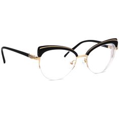 Condition: Pre-Owned: In Excellent Condition.  . Brand: Michael Kors . Model: MK 3036 (Norway) 1014 . Color: Polished Black/Gold . Material: Metal & Plastic . Shape: Half Rim Rounded Cat Eye . Lenses: This frame has prescription lenses. You will need to visit your optometrist to get it fitted with your own prescription or with lenses free from prescription. . Note: Does NOT come with case and/or accessories however the item will be shipped in sturdy packaging. . Size: Lens Width: 53 mm Bridge Size: 18 mm Lens Vertical: 45 mm Temple Length: 140 mm Overall Width: 137 mm Frame Vertical: 50 mm  . Eye Lenses, Eye Wear Glasses, Eyeglasses For Women, Prescription Lenses, Gold Material, Cat Eye, Sunglasses Accessories, Norway, Lenses