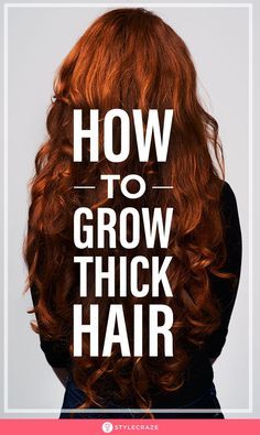 Grow Thicker Hair, Hair Fall Solution, Get Thicker Hair, Thicker Fuller Hair, How To Grow Natural Hair, Fast Hairstyles, Lost Hair, Hair Regrowth