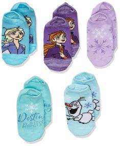 PRICES MAY VARY. DISNEY SOCKS FOR GIRLS: These adorable Anna and Elsa Frozen socks are officially licensed by Disney and will be the perfect addition to any outfit. Detailed graphic character socks for girls that fit sock sizes 5–6.5 and shoe sizes 4–7.5.. CHARACTER SOCKS: Waltz the day away in these fun socks with Elsa, Anna, and the rest of your favorite Frozen characters. Whether you are getting ready for the ball or lounging on your couch, these princess socks will keep you feeling stylish a Disney Socks, Frozen Characters, Anna And Elsa, Crochet Socks, Cute Socks, No Show Socks, Elsa Frozen, Boot Socks, Disney Girls