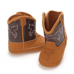 Add some western flair to your little one's style! With our cute and cozy COWBOY Booties, they'll be the coolest cowgirl or cowboy this winter! Size Sole Length Recommended Age* 1 11cm 0-6 months 2 12cm 6-12 months 3 13cm 12-18 months *Please measure baby's feet in order to choose the appropriate size. Age is just for reference. Baby Boy Boots, Summer Outfit Accessories, Indoor Walking, Walker Shoes, Baby Boots, Walking Boots, Boys Boots, Winter Snow Boots, Baby Warmer