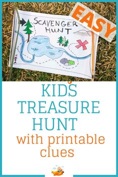 kids's treasure hunt with printable clues