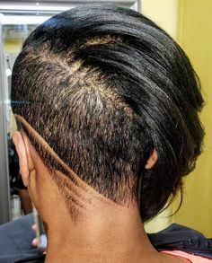 Small Undercuts For Women, Sassy Short Hair Undercut, Shaved Sides And Back Black Women, Short Sassy Hair Black Women, Short Hairstyling, Shaved Sides And Back, Beautiful Short Hair, Brunette Shades, Hair Cut Ideas