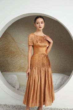 Occasion Wear Dresses, Mean Blvd, Silk Midi Dress, S Models, Dress Materials, Boat Neck, Silk Fabric, Occasion Wear, Off Shoulder Dress