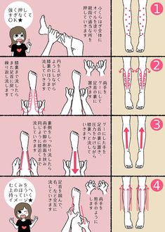 the instructions for how to do an anime character's legs