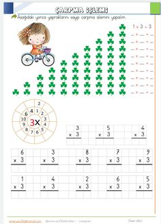 a worksheet with numbers and pictures to help kids learn how to use them