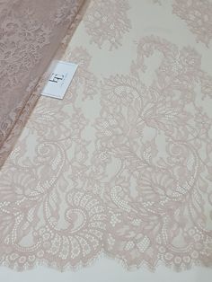 "Light pink Chantilly lace fabric. Both sides scalloped. Width: 145 cm/57 inches Item number: L77337 Made in Europe www.LaceToLove.com Price is set for one meter/yard. You will receive the fabric in one continuous piece if you purchase more than 1 meter/yard. IMPORTANT! Maximum one piece length of this lace is 2.85 meters/yards. If you buy more than 2.85 meters/yards of this lace you will receive it in several pieces. Actual color may vary greatly form the color you see on screen. It depends on French Chantilly Lace, Polka Dots Fashion, Burgundy Lace, Old Rose, Lace Evening Dresses, Chantilly Lace, Lace Weddings, Tulle Fabric, French Lace