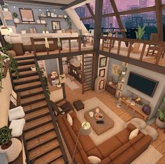 Bloxburg Cabin House Ideas, Roblox Living Room Decals, Bloxburg House Ideas Cabin, Cozy Cabin Bloxburg, Bloxburg House Ideas 2 Floor Layout Fall, Bloxburg Loft Ideas, Bloxburg Caravan, Bloxburg Loft House Layout, Bloxburg Cabin Layout