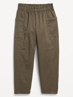 Khaki Pants Uniform, Cotton Casual Pants, Uniform Pants, Girl's Back, Back To School Shopping, Back To School Outfits, Pull On Pants