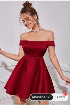 Red Dama Dresses, Outfit Vestido Rojo, Red Hoco Dress, Cute Red Dresses, Dama Dresses, Classy Prom Dresses, Red Homecoming Dresses, Red Dresses Classy, Red Dress Short